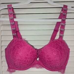 Hot pink shine bra